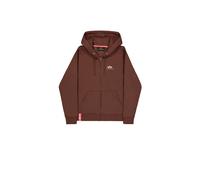 Sweatshirt Ã capuche zippÃ© Alpha Industries Basic Small Logo Marron L