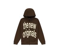 Sweatshirt Ã capuche zippÃ© avec grand logo The New Originals Marron XL
