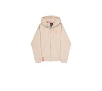 Sweatshirt Ã capuche zippÃ© avec petit logo Alpha Industries Basic Beige M