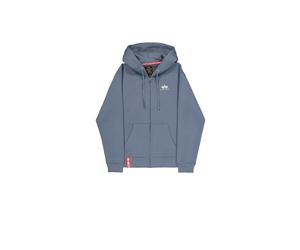 Sweatshirt Ã capuche zippÃ© avec petit logo Alpha Industries Basic Bleu M
