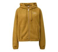 Sweatshirt Ã capuche zippÃ©e en polaire femme QS Jaune XS