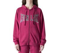 Sweatshirt à capuche zippée femme Everlast Logo Rose M