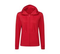 Sweatshirt Ã capuche zippÃ©e femme Tee Jays Rouge XS