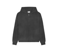 Sweatshirt Ã capuche zippÃ©e oversize Colorful Standard Organic faded black Noir XL
