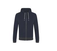 Sweatshirt Ã capuche zippÃ© en coton rÃ©gÃ©nÃ©rÃ© Ecologie Okavango Bleu 2XL
