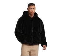 Sweatshirt Ã capuche zippÃ© en fausse fourrure Urban Classics Basic Essential Noir M