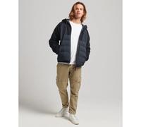 Superdry Code Mtn Fleece Zip Hybrid Jacket Bleu S Homme