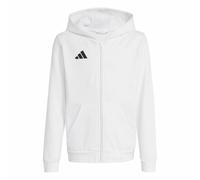 adidas Unisex Kinder Entrada26 Full Zip Hoodie Kids, White/Black, 9-10 Years
