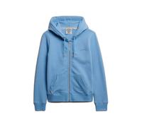 Superdry Sweatshirt Essential Logo zippé Bleu Taille M Femme