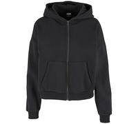 Sweatshirt Ã capuche zippÃ© femme Urban Classics Noir 4XL