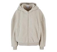 Sweatshirt Ã capuche zippÃ© femme Urban Classics Oversize Sherpa Beige XS