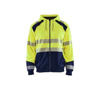 Sweatshirt Ã capuche zippÃ© haute visibilitÃ© Blaklader Jaune M