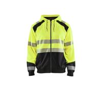 Sweatshirt Ã capuche zippÃ© haute visibilitÃ© Blaklader Jaune XL