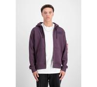 Sweatshirt Ã capuche zippÃ© imprimÃ© Ã l'arriÃšre Alpha Industries Violet S