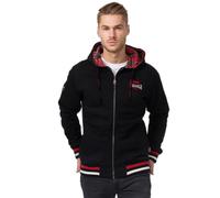 Sweatshirt Ã capuche zippÃ© Lonsdale Lancaster Noir 2XL