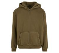 Sweatshirt Ã capuche zippÃ© Urban Classics Vintage Vert XL