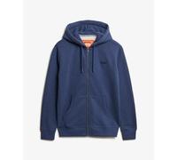 Superdry Sweat à capuche homme Essential Logo Half Brushed Zip Hoodie Heritage Navy Marl M
