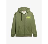 Superdry Neon Vl Graphic Full Zip Sweatshirt Vert M Homme