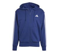 Adidas Veste à capuche Essentials French Terry 3 bandes zippée Bleu foncé M