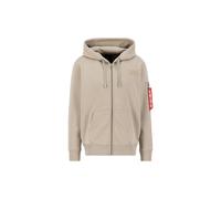 Sweatshirt Ã capuche zippÃ© Alpha Industries Back Print Beige XL