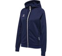 Sweatshirt à capuche zippé coton femme Hummel Move Grid Bleu XS