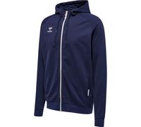 Sweatshirt à capuche zippé coton Hummel Move Grid Bleu M