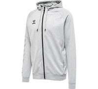 Sweatshirt à capuche zippé coton Hummel Move Grid Gris 3XL
