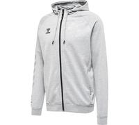 Sweatshirt à capuche zippé coton Hummel Move Grid Gris S