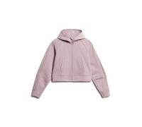 Superdry Sport Tech Relaxed Full Zip Sweatshirt Rose L Femme