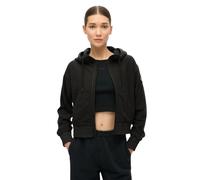 Superdry Sport Tech Grid Fleece Full Zip Sweatshirt Noir S Femme