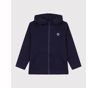 Sweatshirt à capuche zippé enfant en coton Petit Bateau - bleu - Taille 4 ans 4A bleu marine