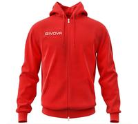 Givova Sweat à capuche zippé King enfant Rouge XS
