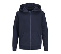 Jack & Jones Sweat à capuche zippé Bradley Uni Junior Navy Blazer Taille 140