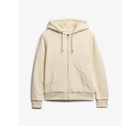 Superdry Sweat-shirt Borg doublé zippé Beige M Femme