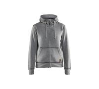 Sweatshirt Ã capuche zippÃ© femme Blaklader Gris S
