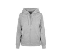 Build Your Brand Sweat à capuche zippé basique pour femme Gris XXXL