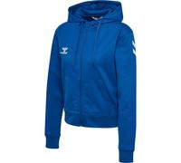Hummel, hmlGO 2.0 Chevron Sweat à Capuche zippé pour Femme, Bleu véritable, Taille XL