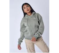 Sweatshirt à capuche zippé femme Project X Paris - kaki/vert - S S