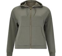 Sweatshirt à capuche zippé femme Q Sportswear Tiamo Gris 46