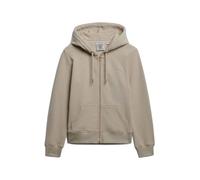 Superdry Essential Logo Full Zip Sweatshirt Beige XL Femme