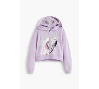 Sweatshirt à capuche zippé fille Desigual Ghost Spider Violet 7/8 ans