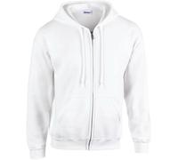 Gildan Sweatshirt à capuche zippé Heavy Blend™ Blanc L