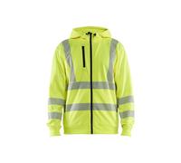 Sweatshirt à capuche zippé haute-visibilité Blaklader Jaune 4XL