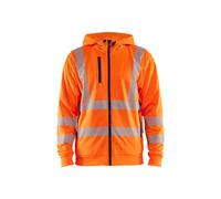 Sweatshirt à capuche zippé haute-visibilité Blaklader Orange XL