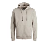 Jack & Jones Sweat zippé Bradley Beige et gris Taille S Homme