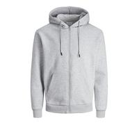 Sweatshirt à capuche zippé Jack & Jones Jjebradley - light grey melange XL