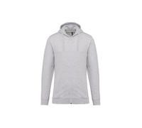Sweatshirt à capuche zippé Kariban - ash heather - XL XXXXL
