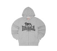Sweatshirt à capuche zippé Lonsdale Krafty Gris 3XL