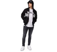 Sweatshirt à capuche zippé - LONSDALE - Krafty - Noir - 100% coton peigné - Manches longues XXL