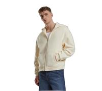 Urban Classics Sweat à capuche Fluffy zippé moelleux coupe surdimensionnée Beige L Homme